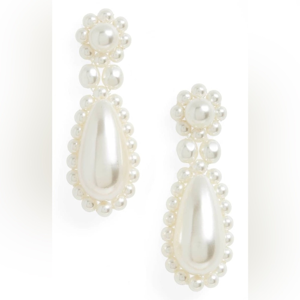 SIMONE ROCHA
Imitation Pearl Drop Earrings - Picture 3 of 5